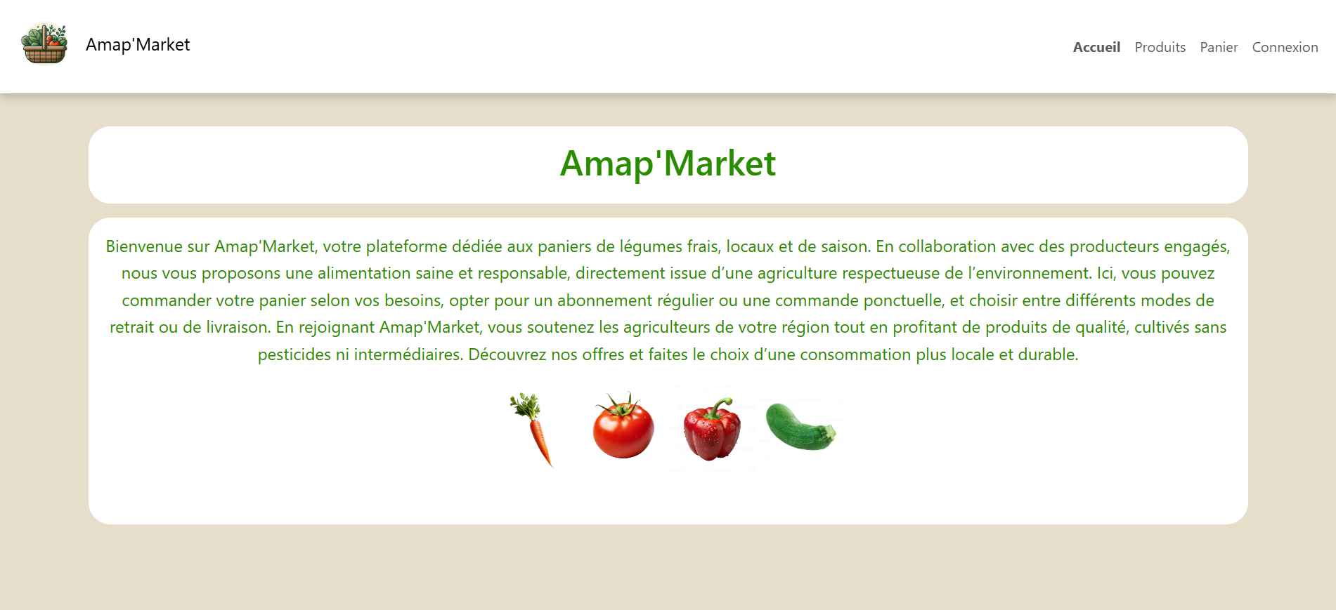 Projet AMAP Market